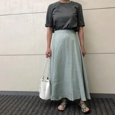 E by eclat リネンマキシスカート ￥18,700