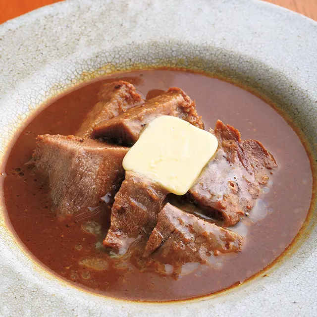 京都市役所前にある和食レストラン「京洛肉料理 かなえ」のタンシチュー