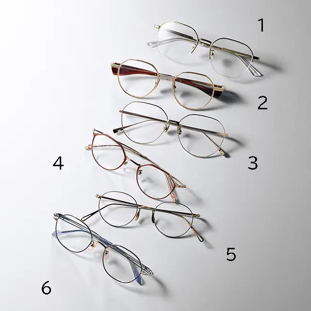 しゃれ感たっぷりな極細メタルフレーム