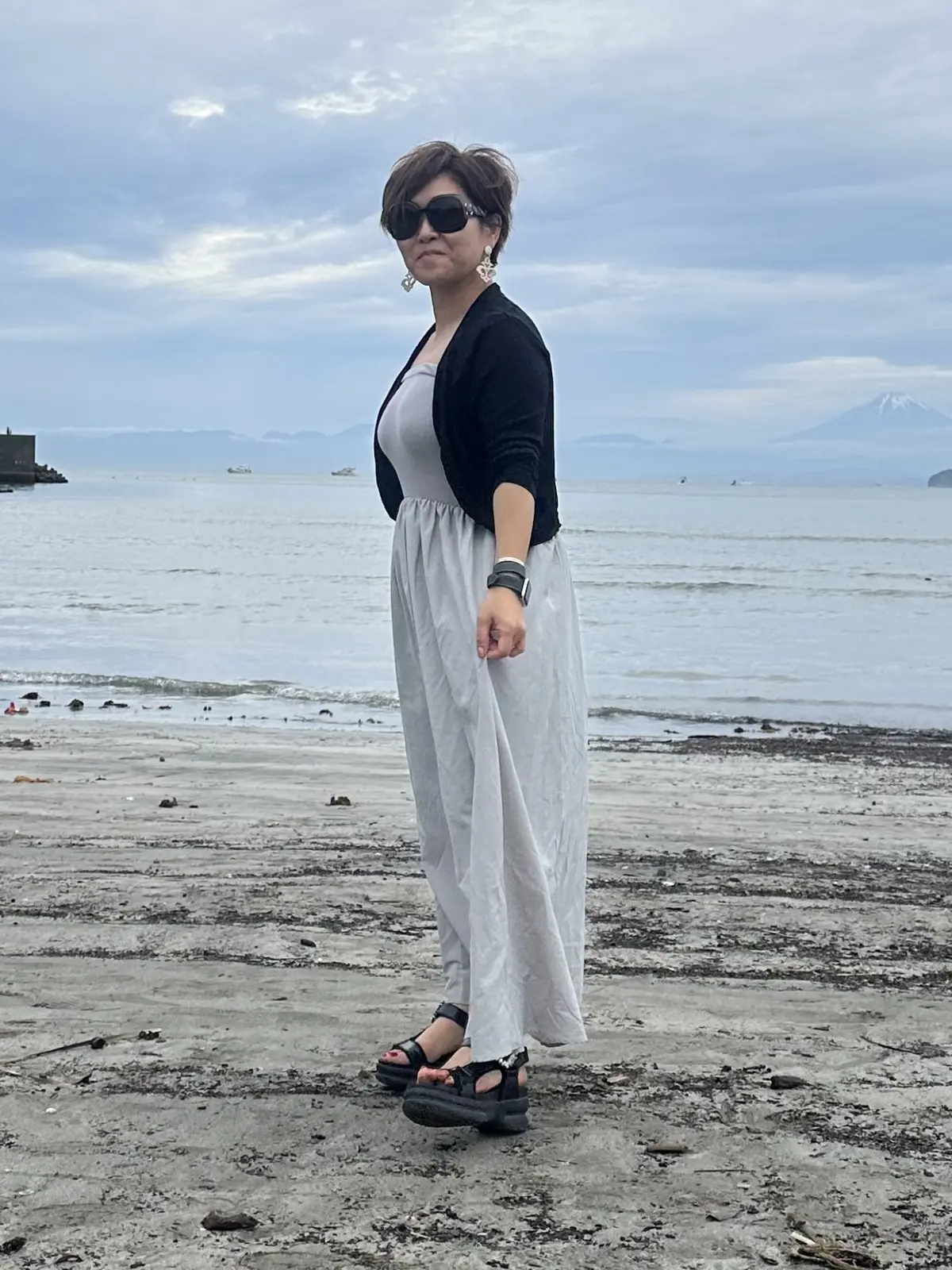 おNewのベアトップワンピでお出かけの画像_2