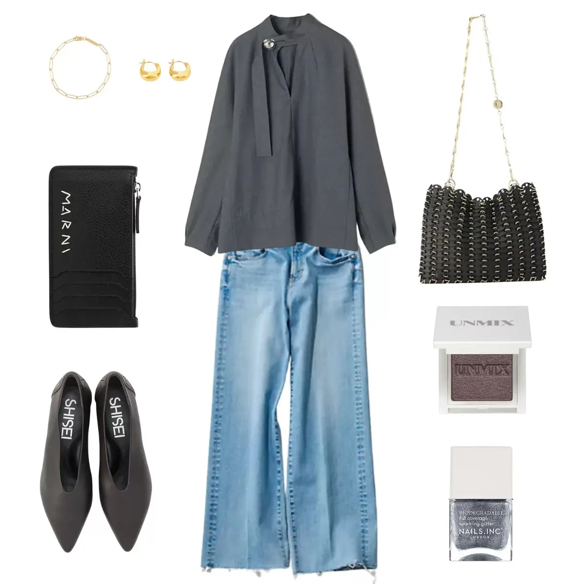 【50代 週末コーデ】モードなブラウスでの画像_1