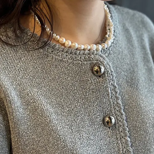 PREEK GRADETION PEARL NECKLACE ￥77,000＞＞