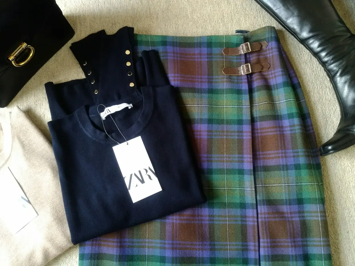 Myネイビーは、チェック合わせで★の画像_1