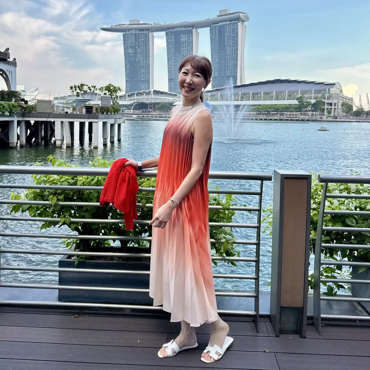 ワンピースコーデ　シンガポール