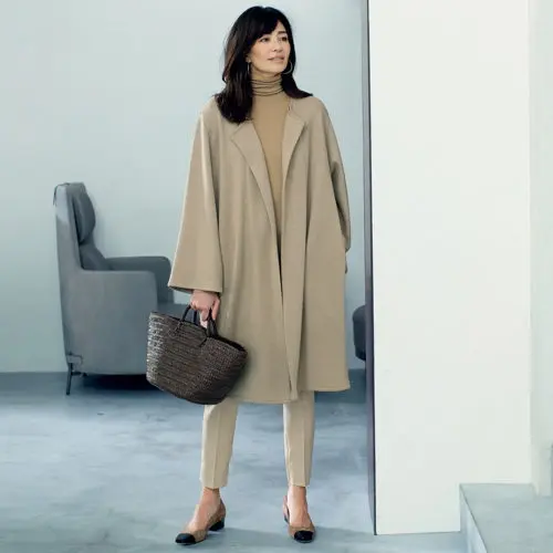 森慶子×raspail ウールジャージーコート