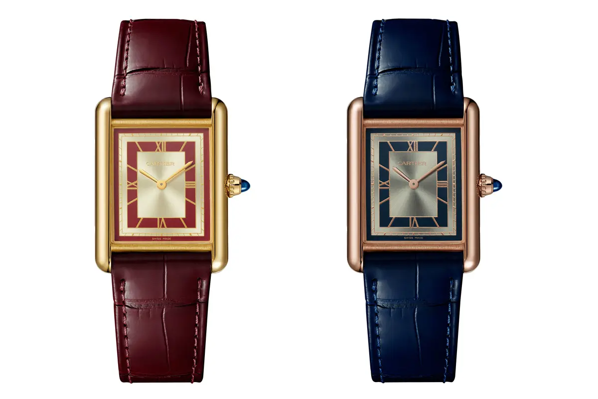 「タンク ルイ カルティエ」カラーダイヤルモデル