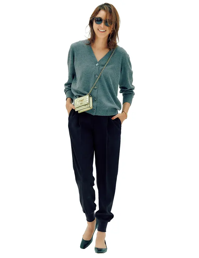 チェーンバッグを効かせたコーデのSHIHO