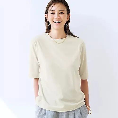 PROTAGONISTA×eclat 【別注】ベロアTシャツ ￥15,400