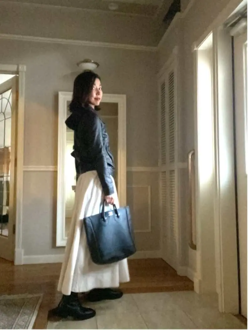 ライダースコーデで中華街の画像_1