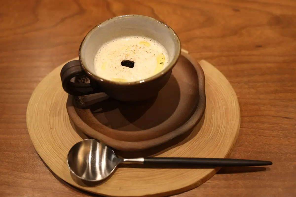 新玉ねぎのスープ