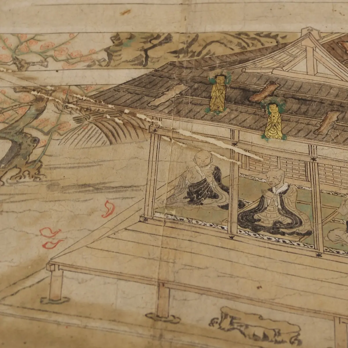 融通念仏縁起絵巻　阿弥陀如来　来迎　極楽浄土