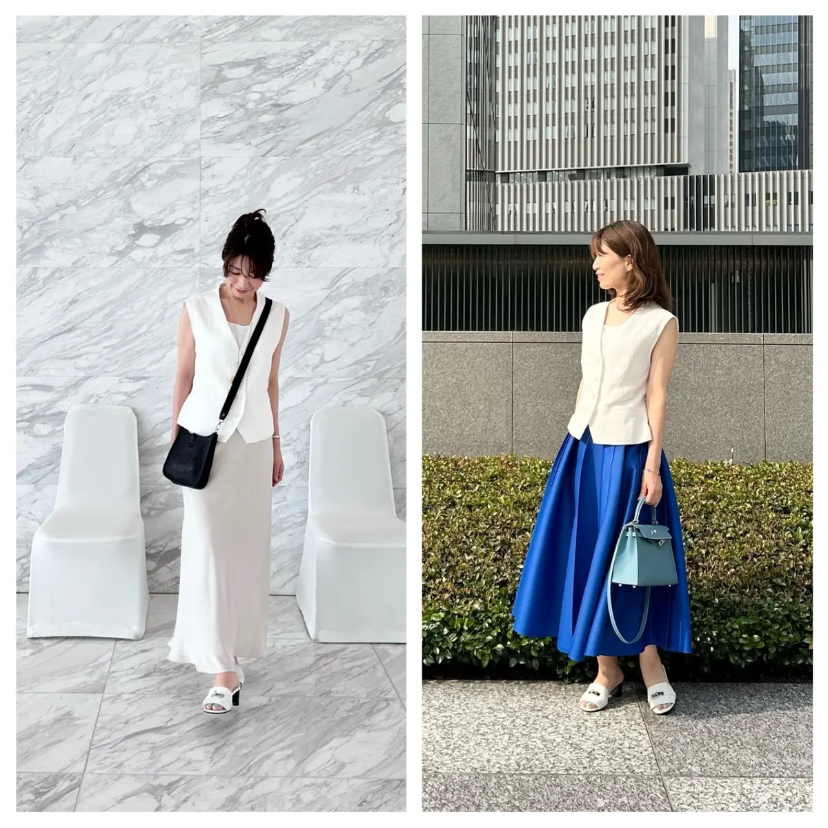 定番　白いジレベストの画像_1