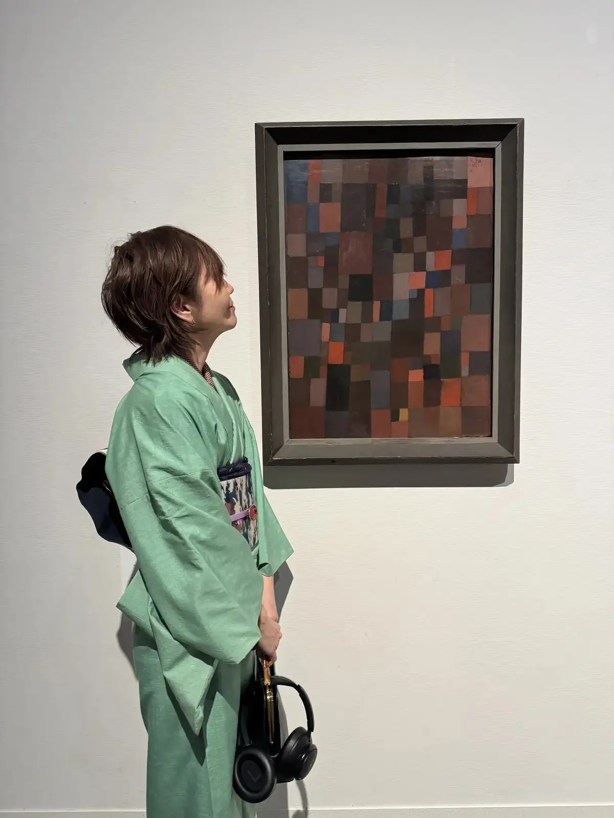 今年初、お着物でお出かけしてきました。