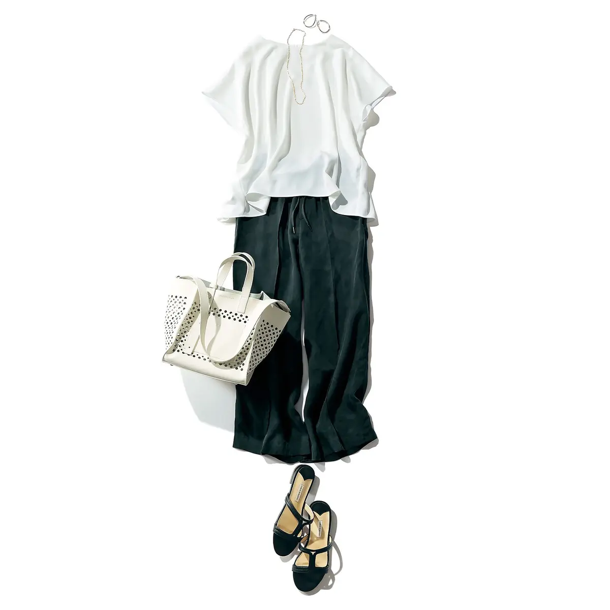 E by eclat とろみコクーンブラウス