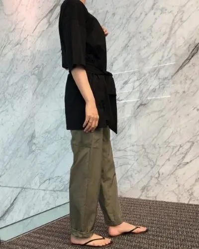 E by eclat 撥水きれいめカーゴパンツ ￥19,800