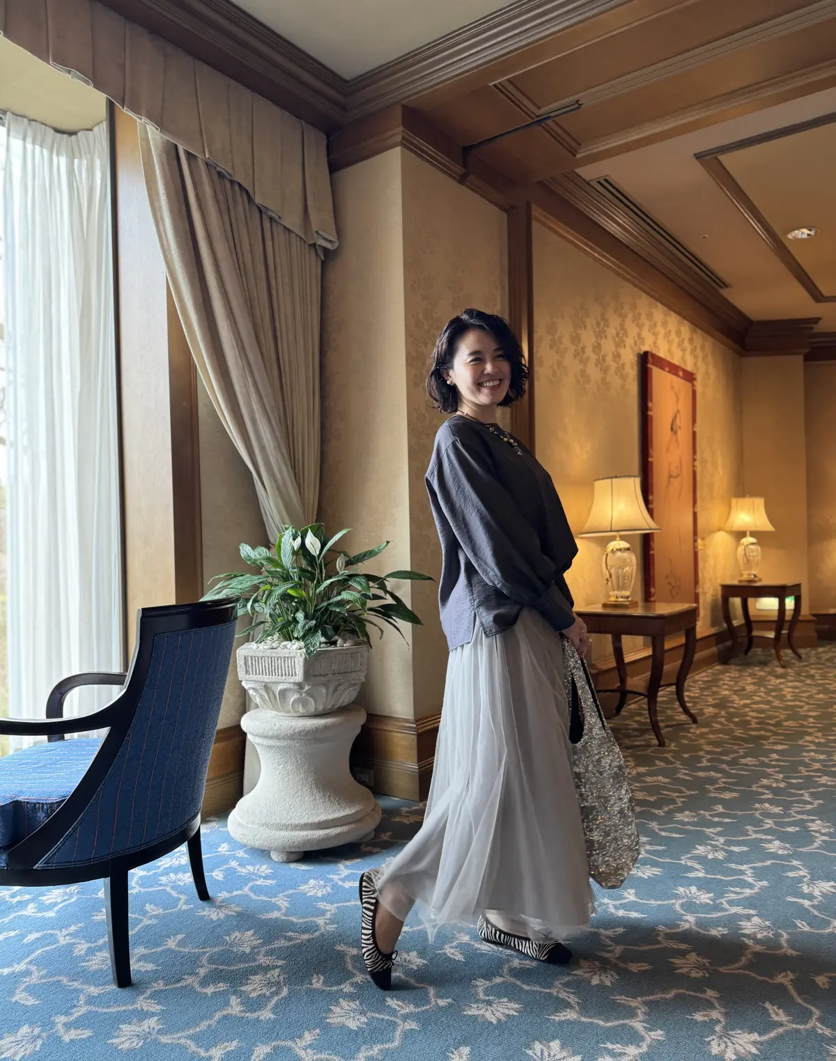 濃淡グレーコーデでランチ@ホテル椿山荘東の画像_10