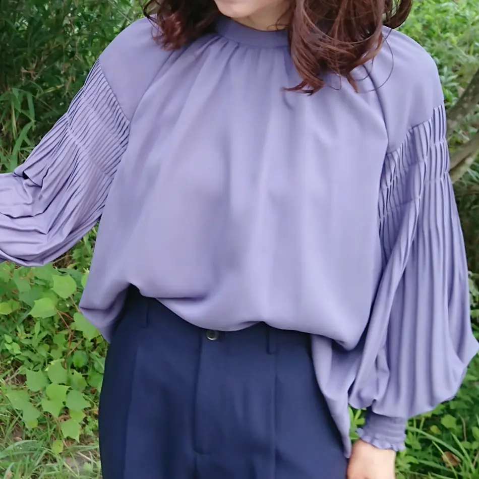 ラベンダーブラウス