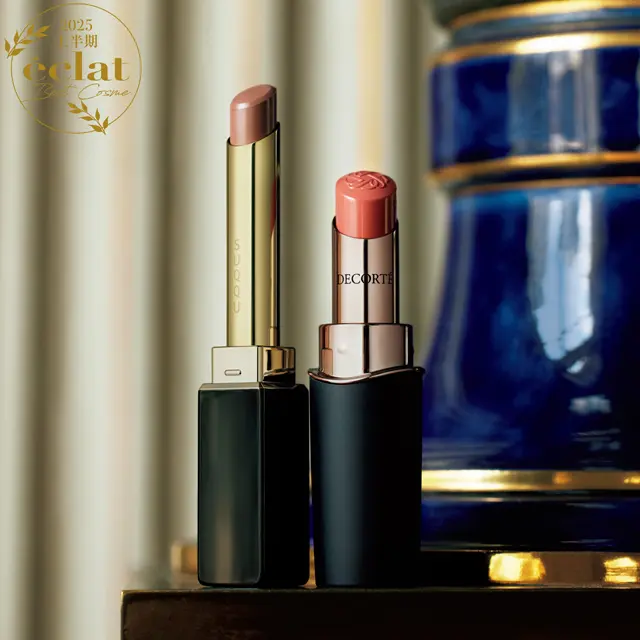 《マットリップ部門》SUQQU　ベルベット フィット リップスティック 02　《ツヤリップ部門》コスメデコルテ　ルージュデコルテ クリームグロウ 08G