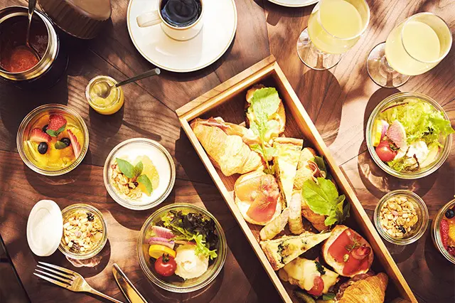  10種類ほどのメニューがボックスに