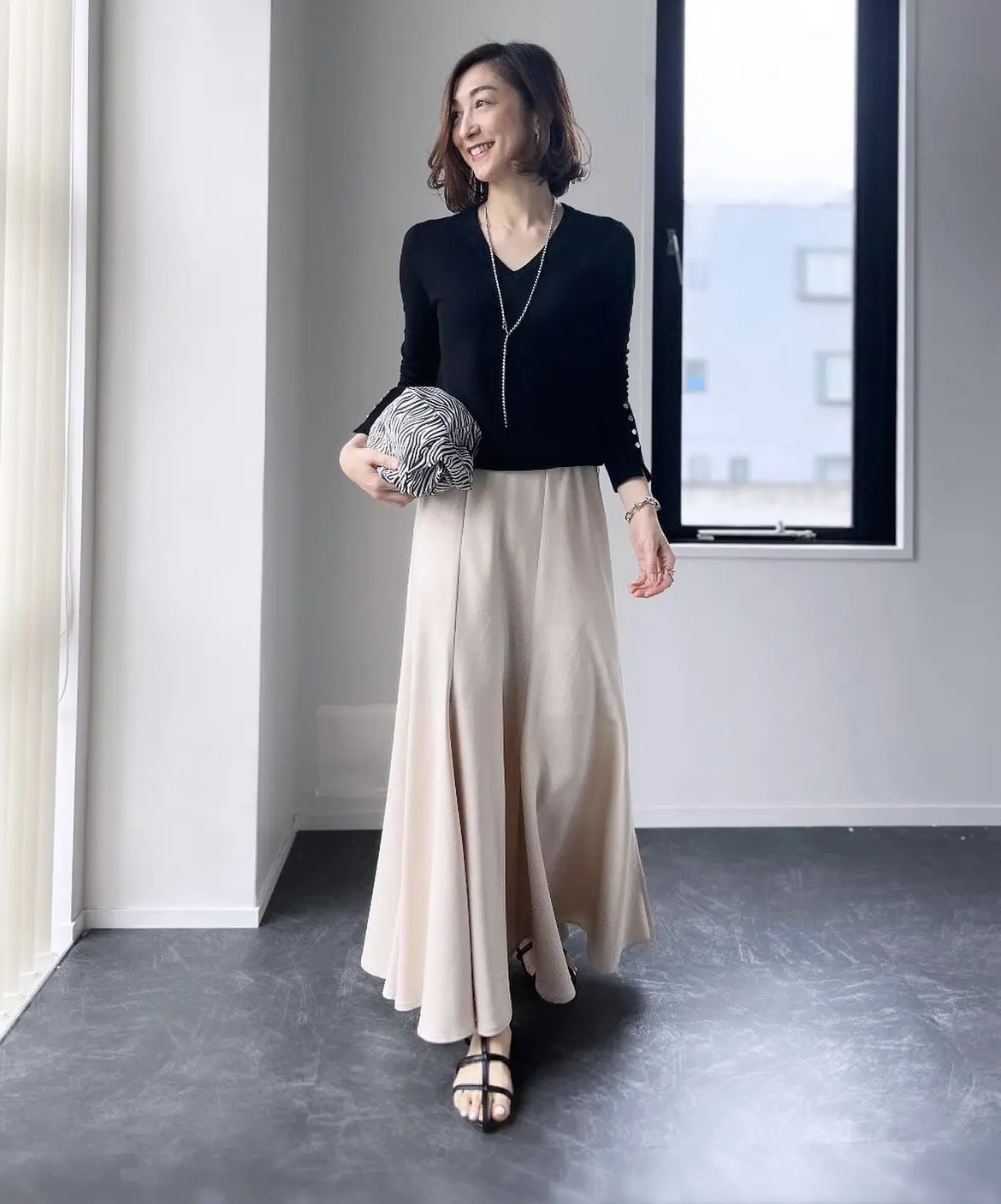 モノトーン3コーデ★プチプラ黒＋重め白ボの画像_4