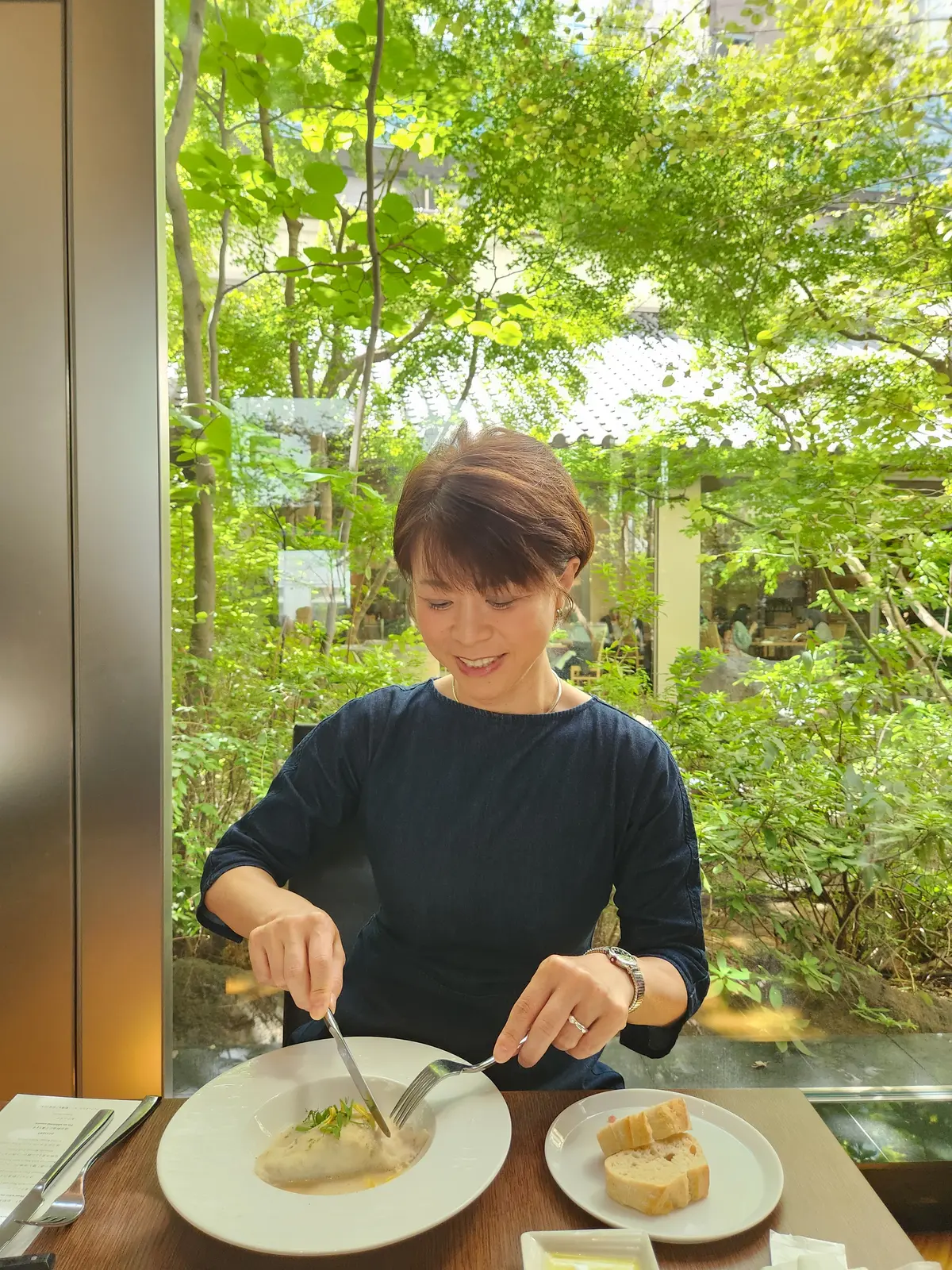 秋のデニムでご近所ランチの画像_9