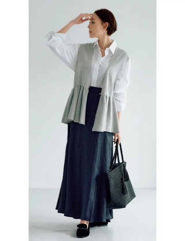 華やかさもリラックス感も手に入るギャザー使い