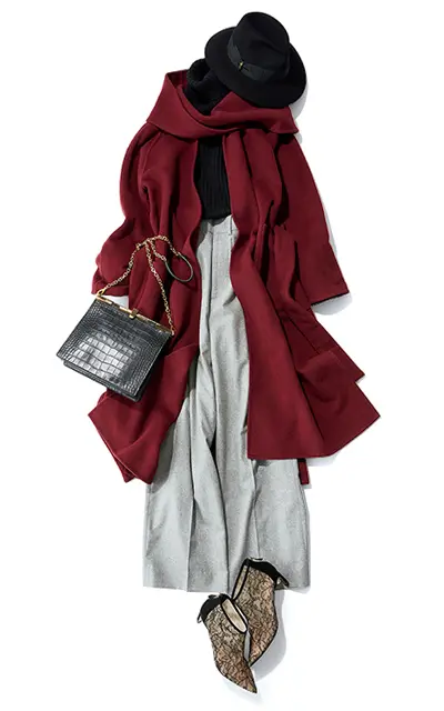 グレー　パンツ