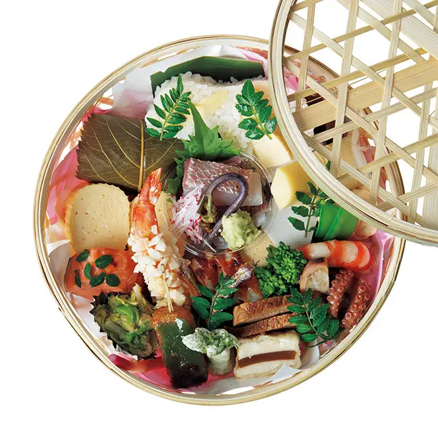 三友居「竹籠弁当」