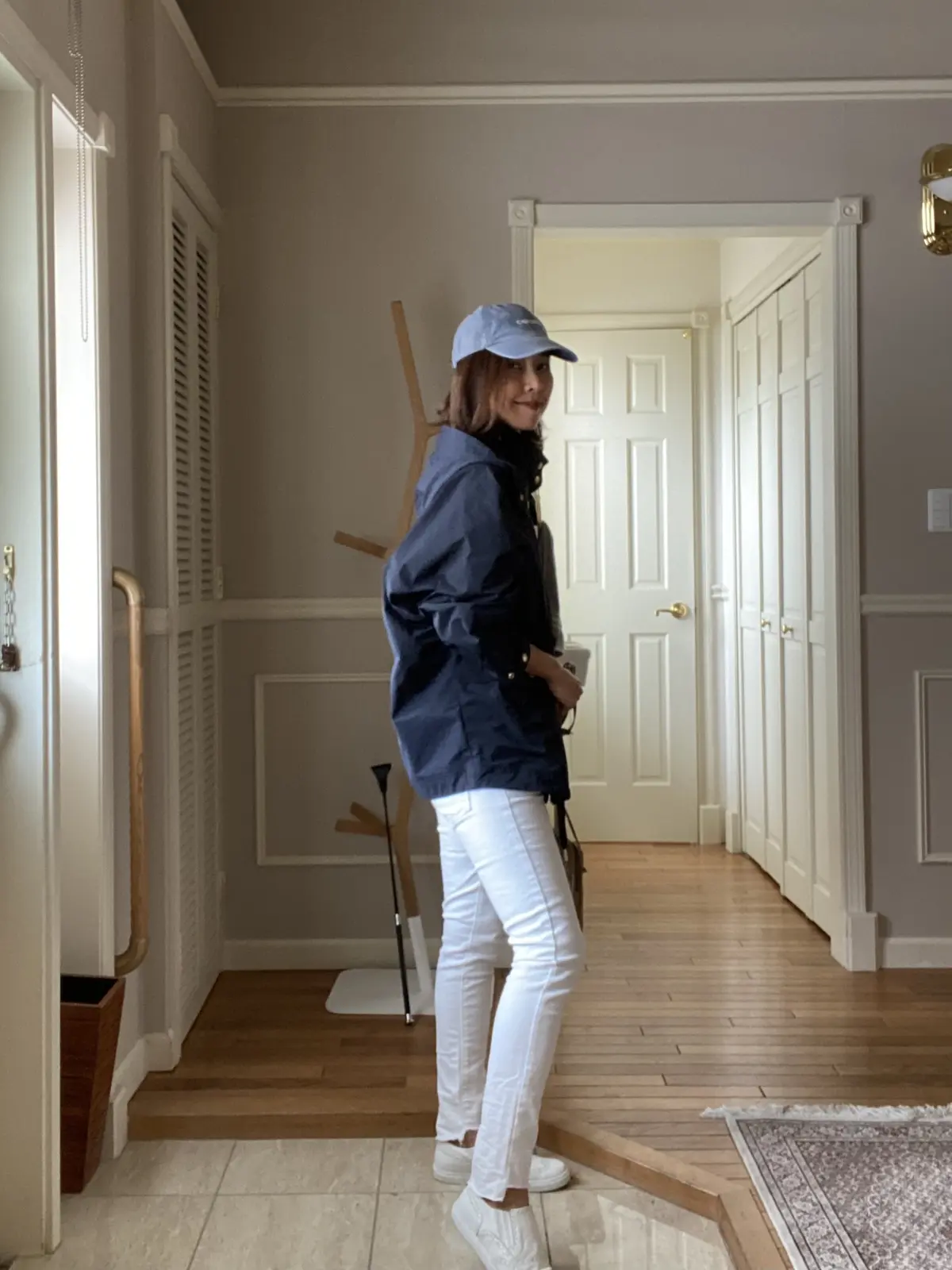 ホワイトデニムにウールリッチのアークティの画像_2