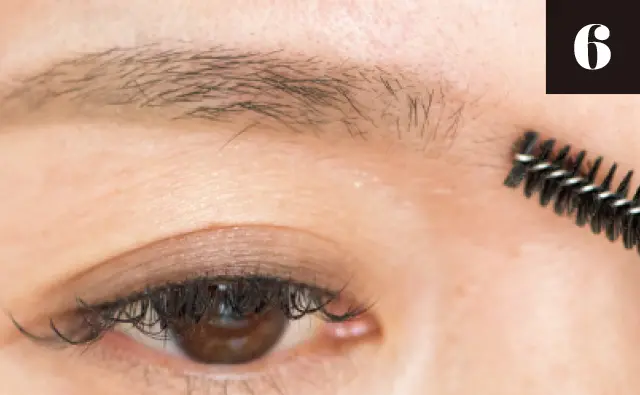 スクリューブラシでぼかし