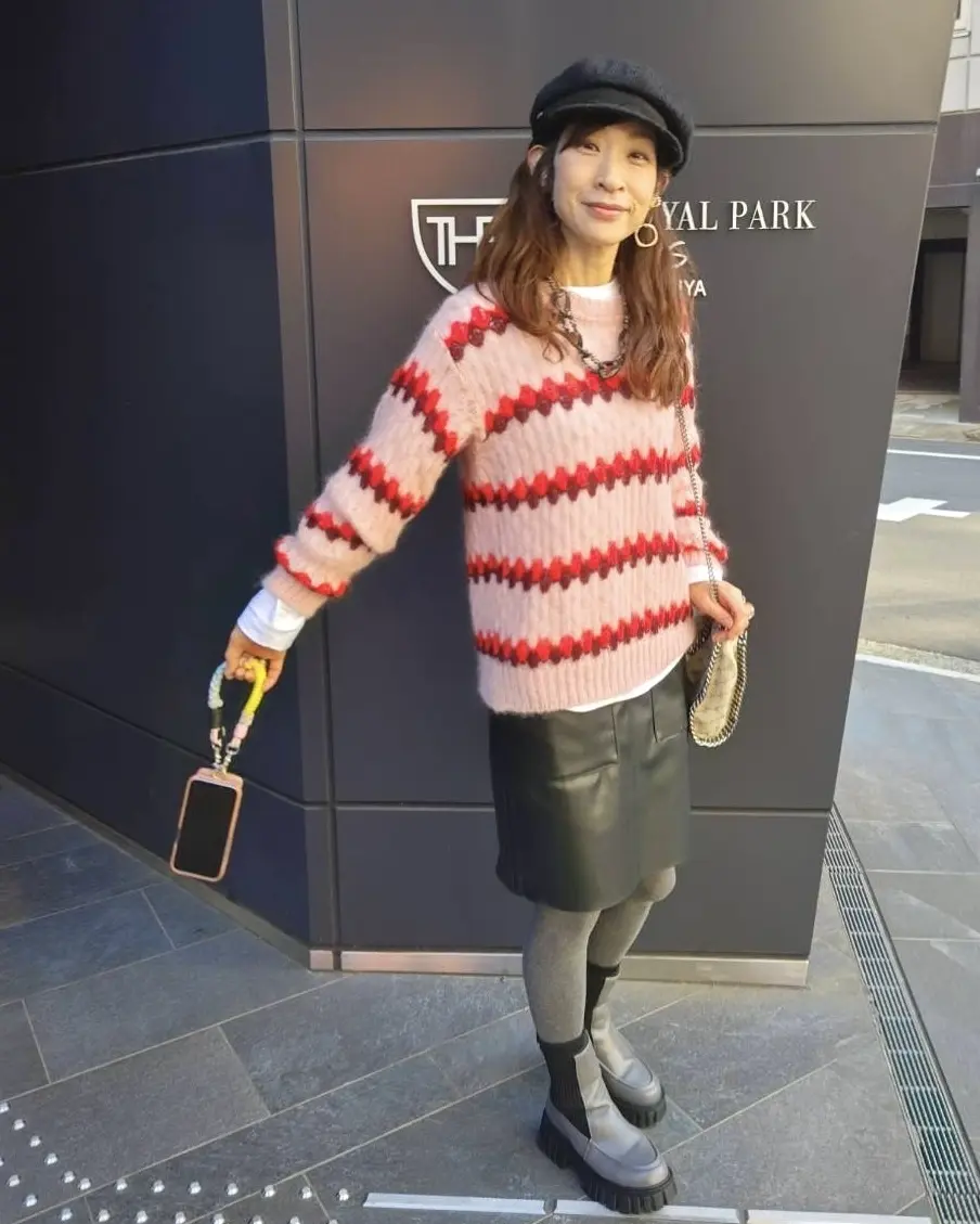 ピンクのニットで神戸散策♪の画像_1