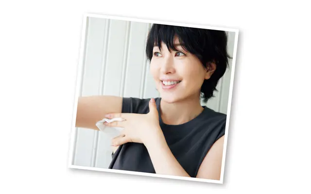 続いてわきの下も クールダウン！