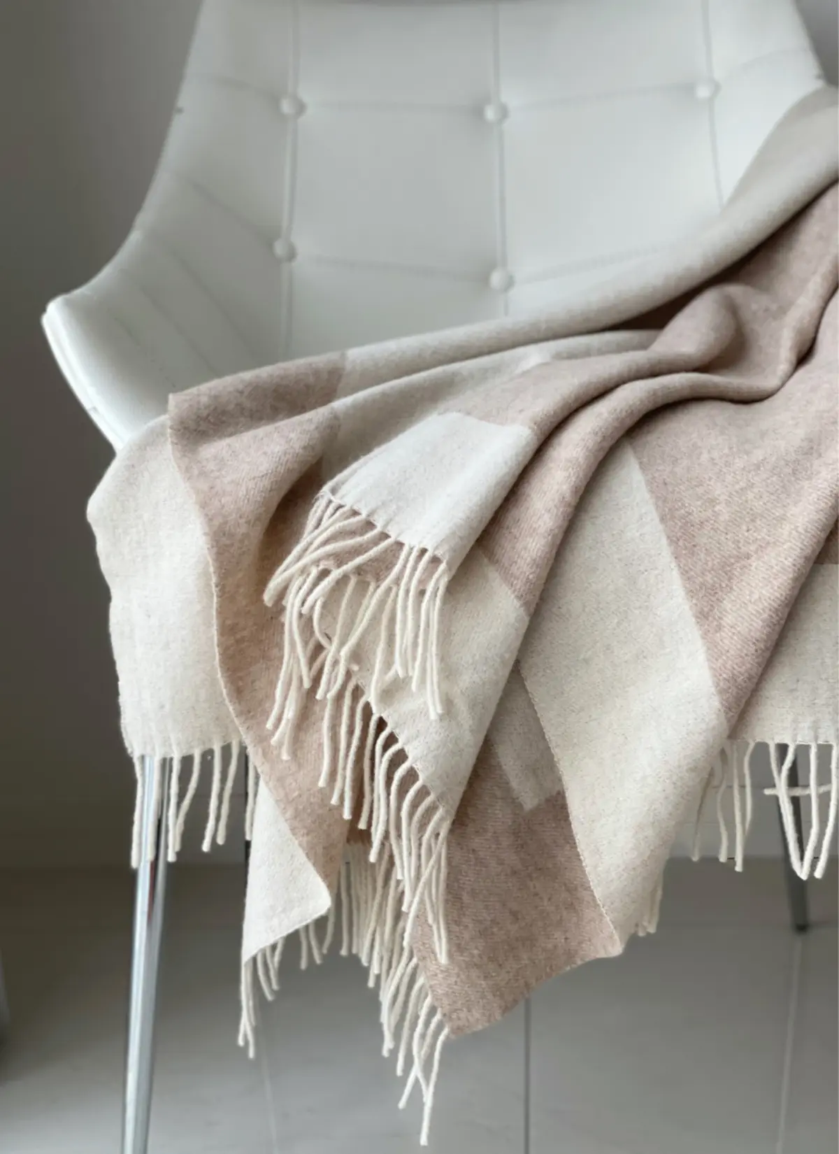 大判ストールで楽ちんコーデの画像_3