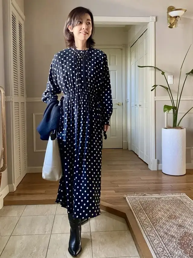 華組ワンピースコーデ