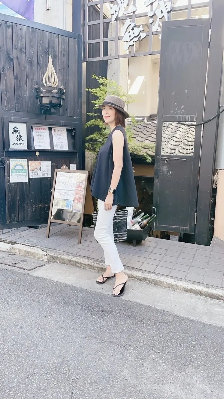 残暑のハットコーデの画像_2