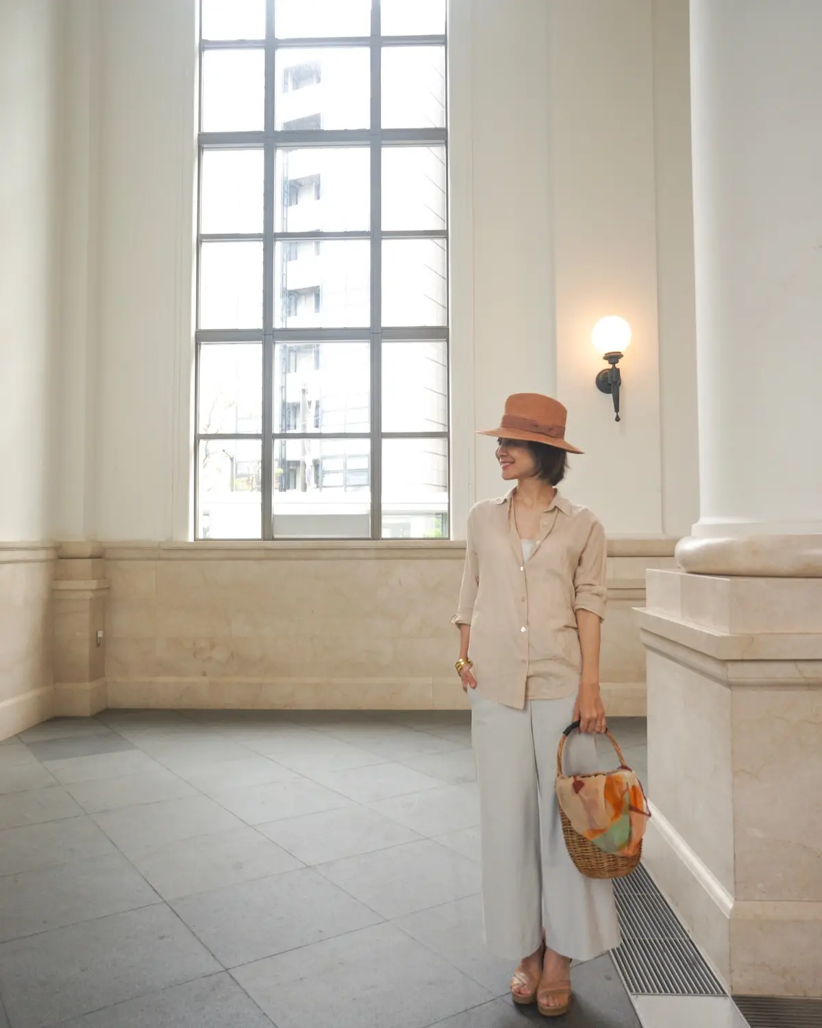 夏に最適 theoryのワイドパンツの画像_1