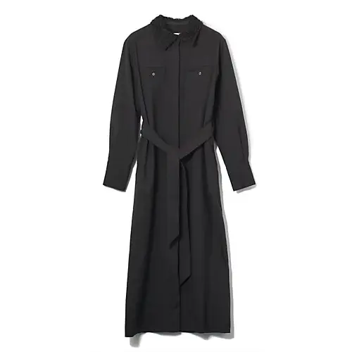 骨格診断 ウエーブタイプにおすすめ ワンピース E by eclat【4WAY】取りはずせる襟つきワンピース￥23,100