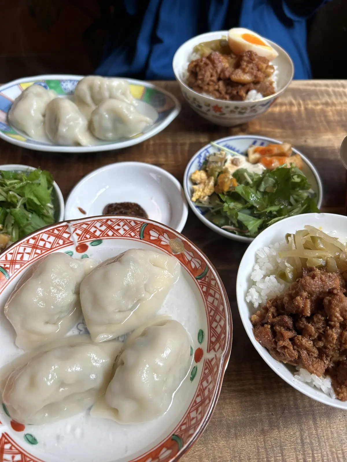 水餃子　ルーロー飯