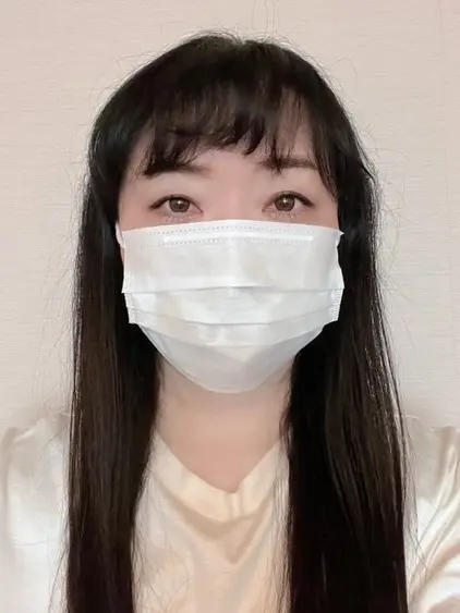 クセのある髪　施術前