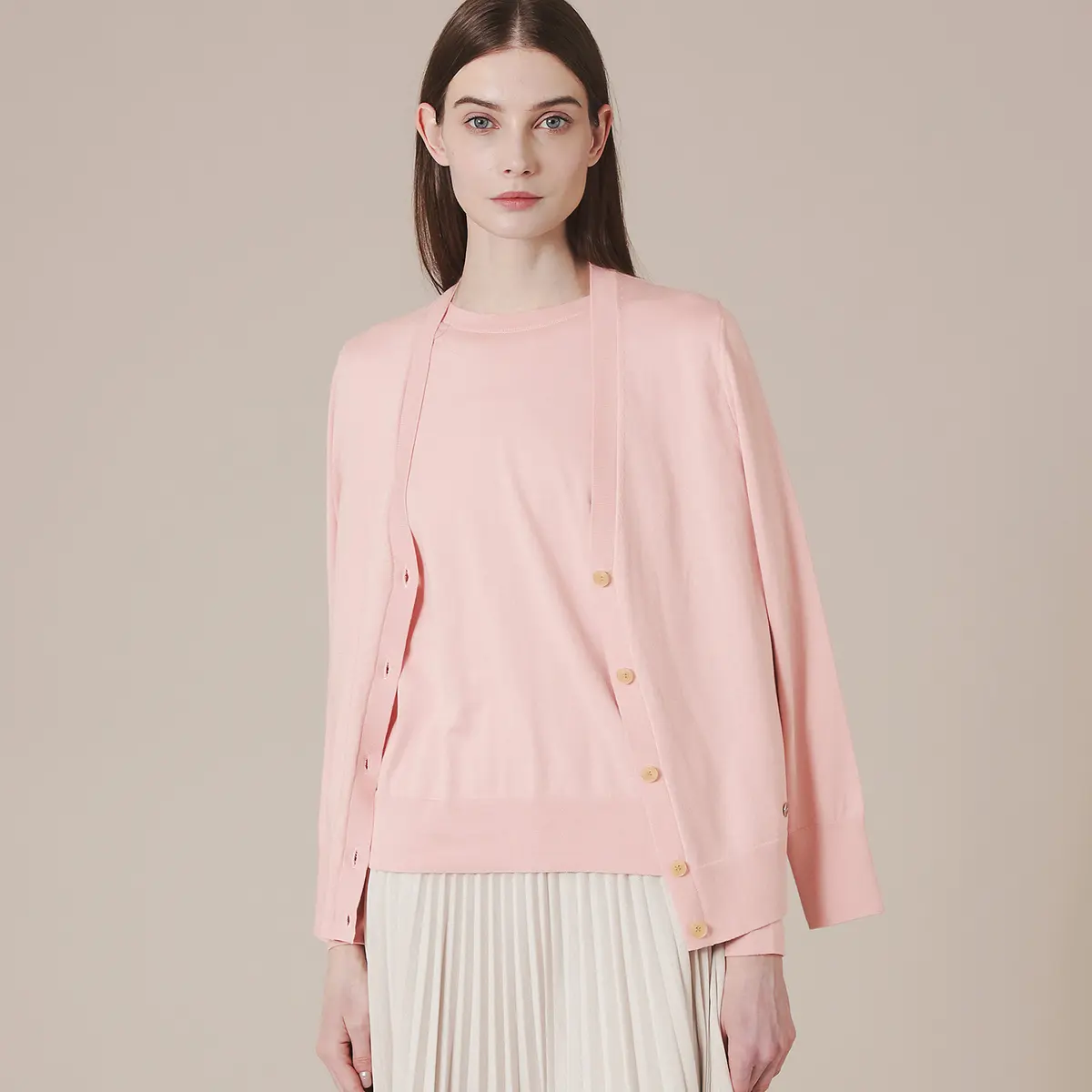 MACKINTOSH LONDON　【The Essential Collection】ソフトコットンニットカーディガン　