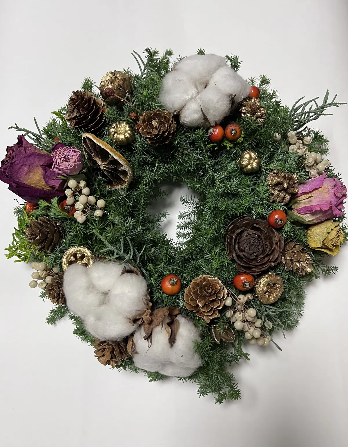 今年は早めのクリスマスリース作りの画像_13