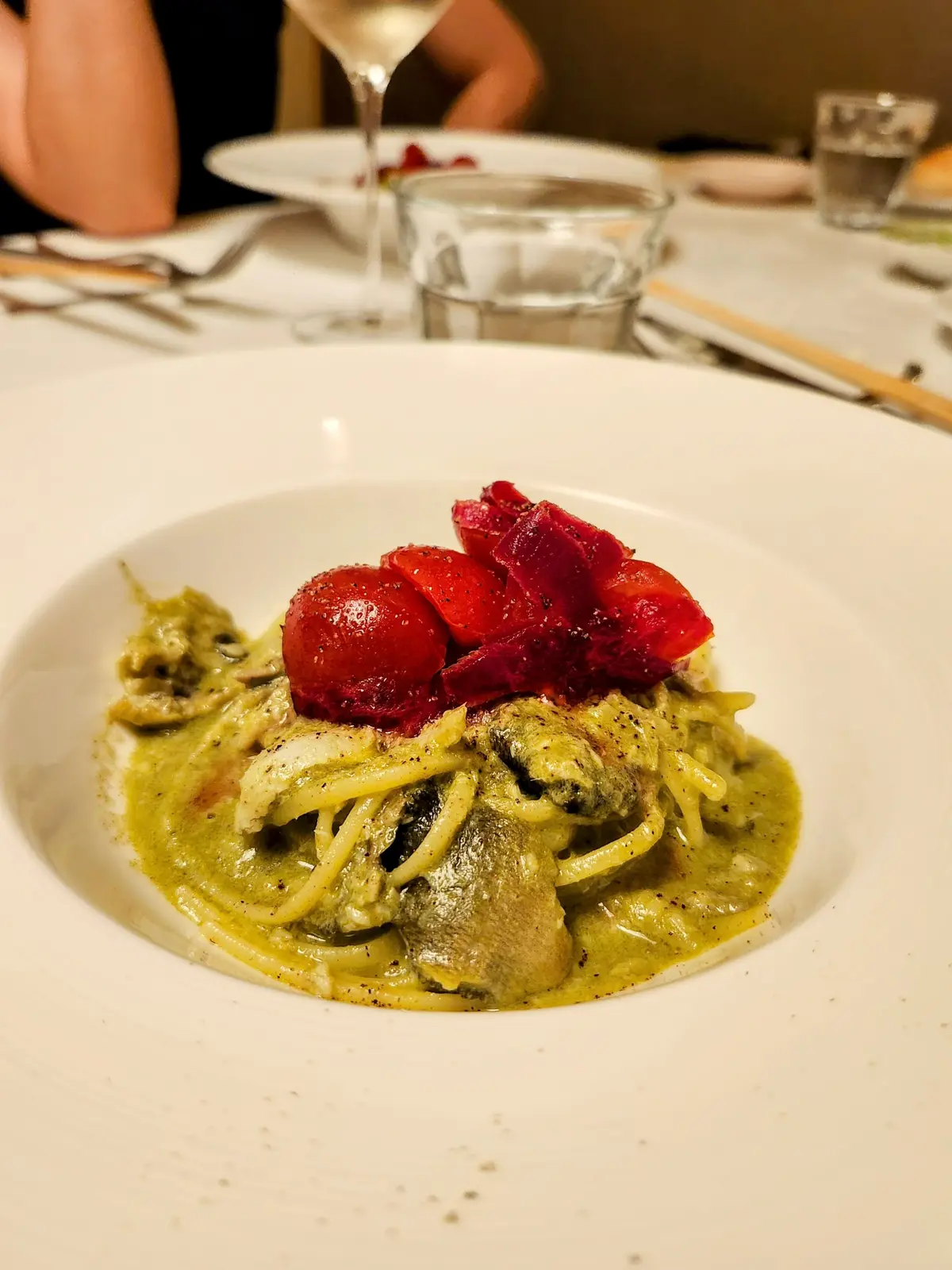 神楽坂、創作イタリアン、坂の上レストラン、古民家レストラン、40代ファッション、バースデーディナー