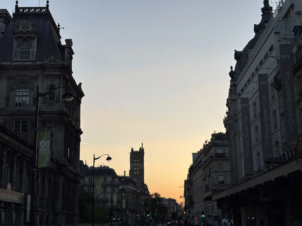 フランスの夕焼け