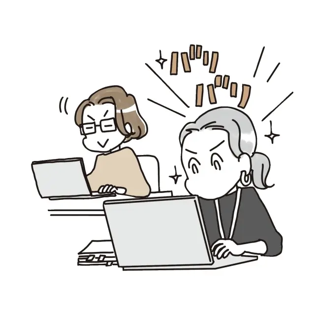 仕事が早い人のそばに行ってみる