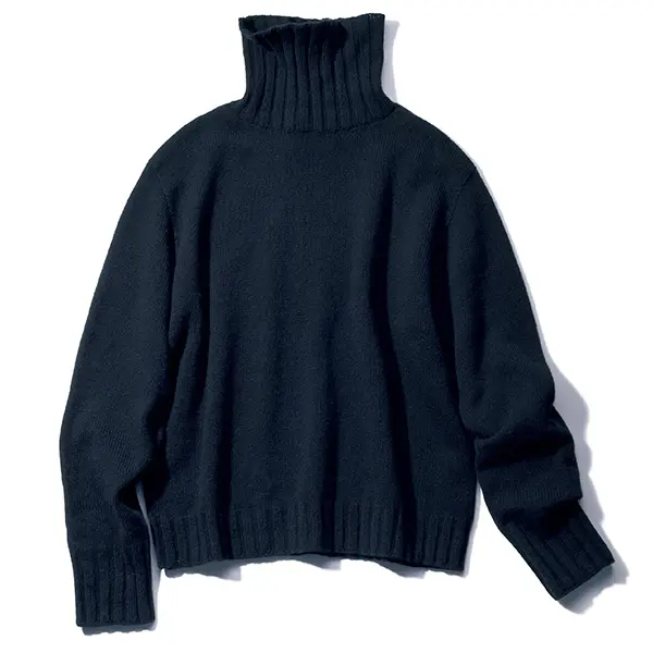 ボトルネックニット