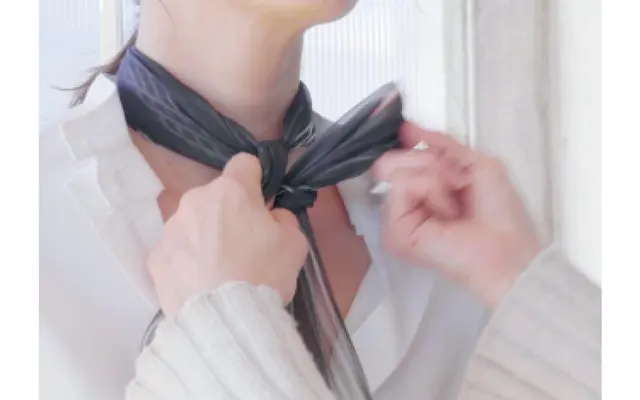 スカーフ巻きかたレシピ