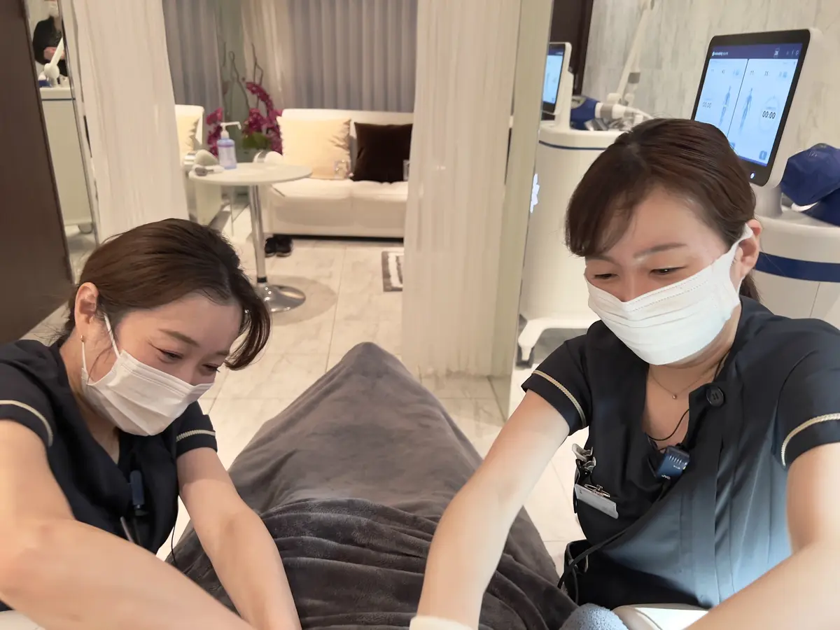 クールスカルプティング エリート　終了後のマッサージ