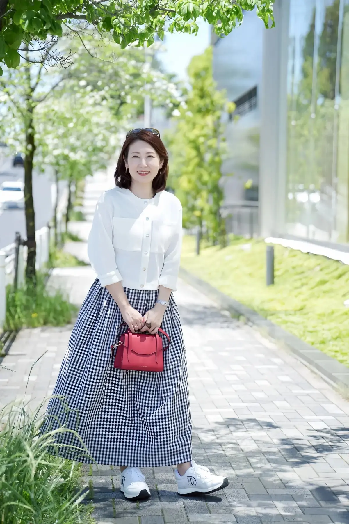 春夏はギンガムチェックでいつものコーデを”大人可愛い”に刷新