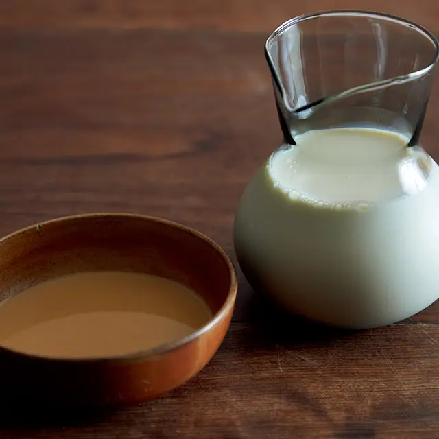 豆乳と練りごまで味を変える