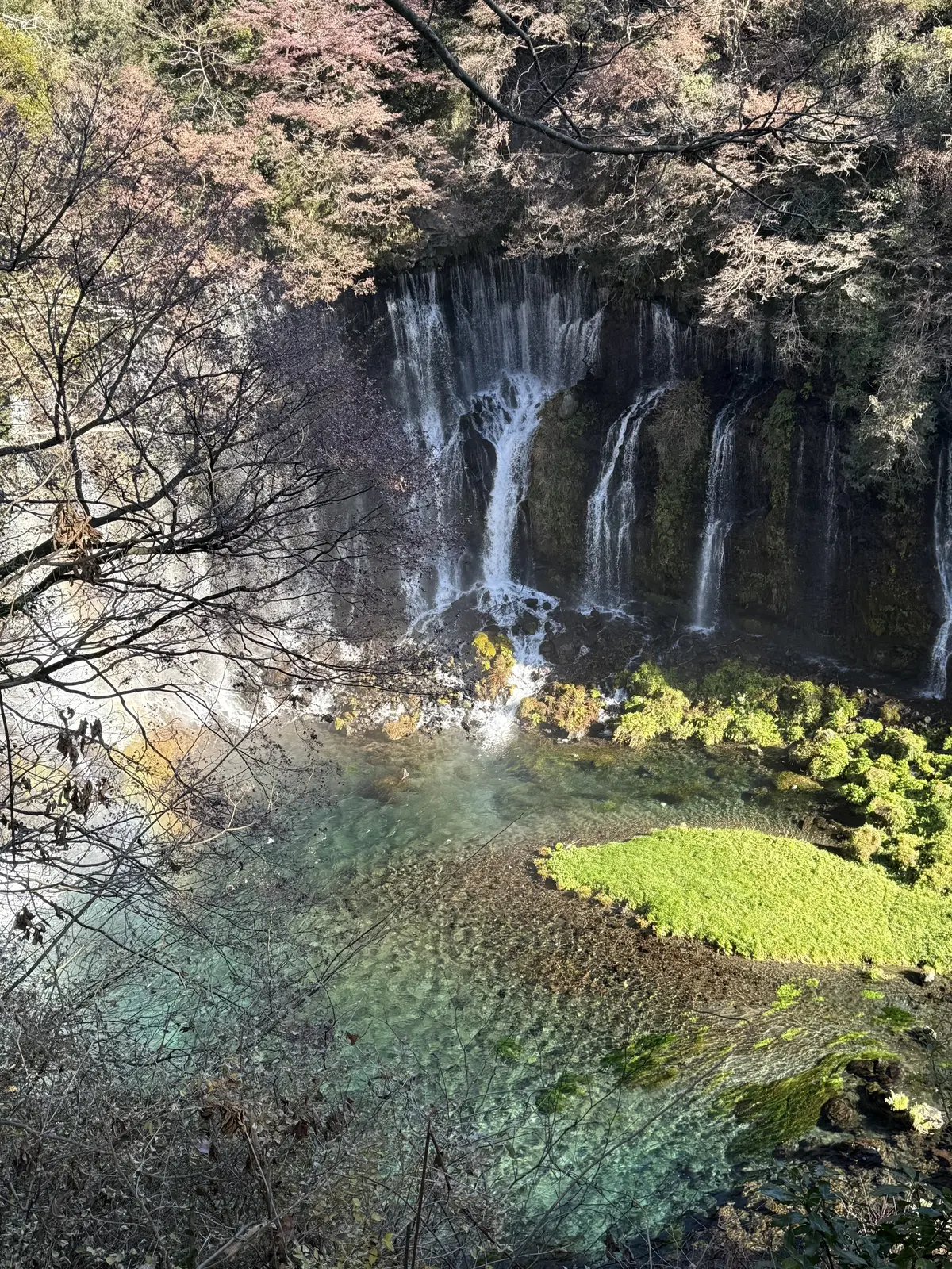 山梨　白糸の滝